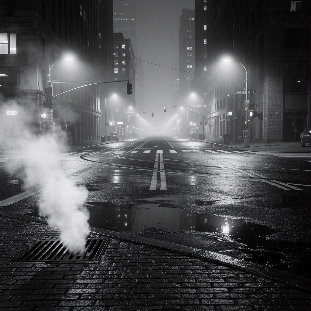 Maison Noir monochrome art print