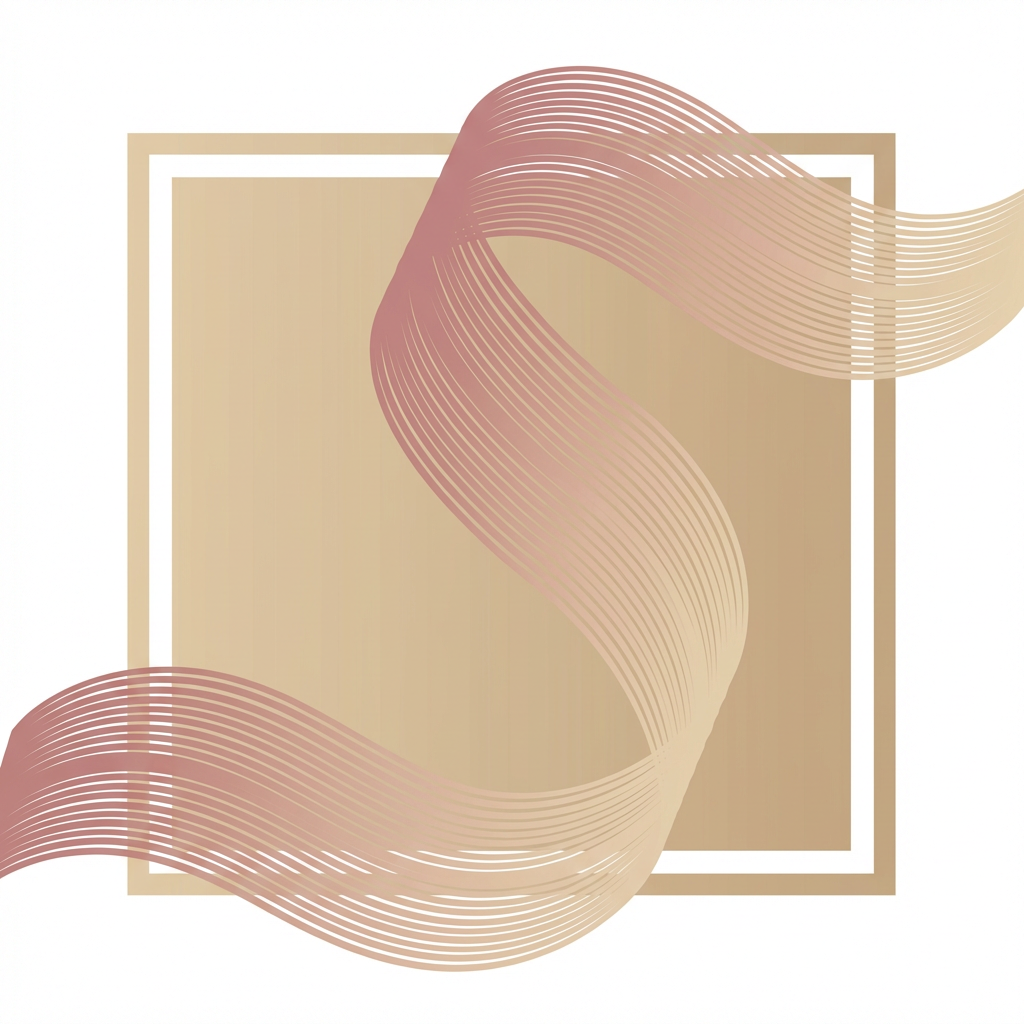 Des Formes et des Rubans flowing abstract art print